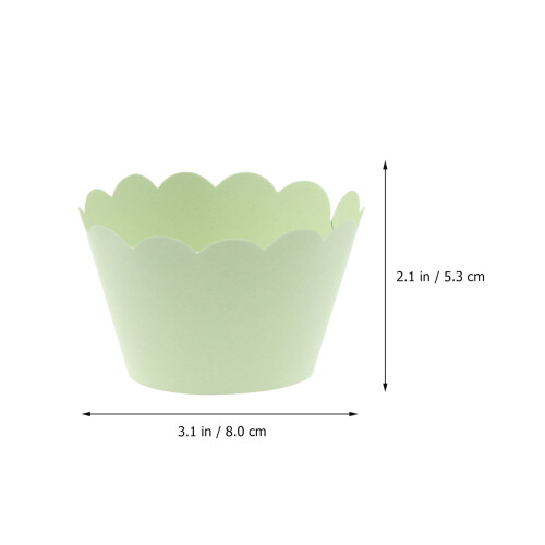 24 Unidades Forradores De Cupcake Verde Para Assar E Decorar 1