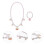 Conjunto Colar De Concha Pulseira Para Infantil 3