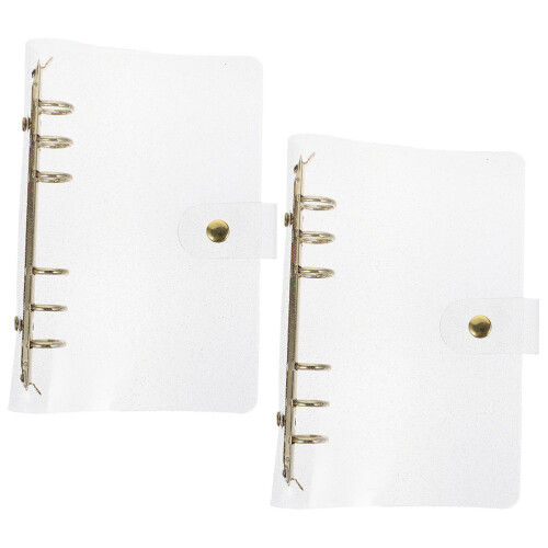 2 Pcs Capa De Caderno Transparente Reutilizável Para Escritório E Casa 2