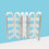 1Earring Holder Organizer Stand Wit Compact En Stofvrij Sieraden 6