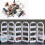 1Earring Holder Organizer Stand Wit Compact En Stofvrij Sieraden 4