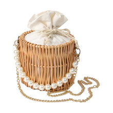 1St Creatieve Dames Handtas Stro Gevlochten Zomerse Tote