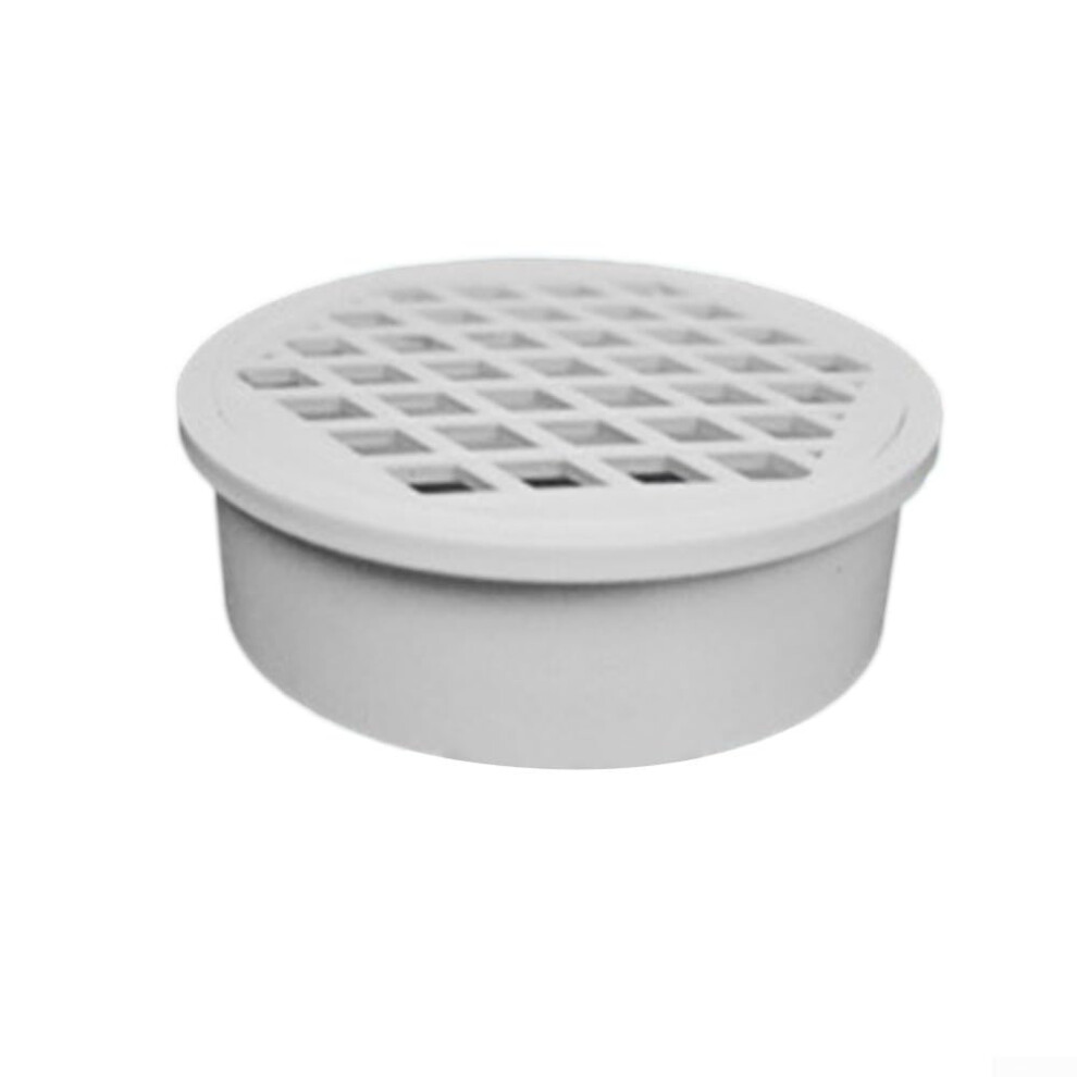 50-200Mm Pvc Floor Drain Pipe, Built-In Drainage System, White Round Balcony Roof Drain Cover, Acid-Resistant, 110Mm 9354506436261