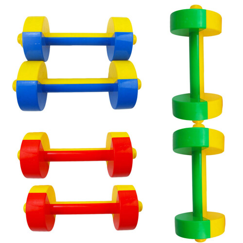 3 Pares De Halteres Infantil Plástico Para Exercício 2