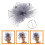 Fascinator Com Presilha E Véu Para 5
