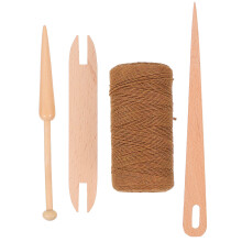 Conjunto De Bastão De Tear Com Agulha E Corda