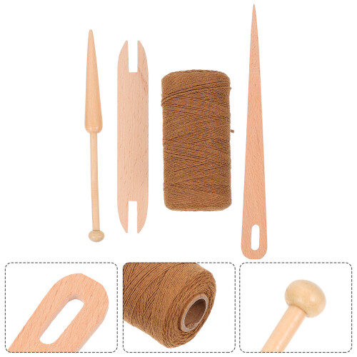 Conjunto De Bastão De Tear Com Agulha E Corda 2