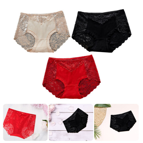 3Pcs Calcinhas De Respiráveis E Sensuais Para 2