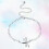 Pulseira De Prata Ajustável Com Desenho De Para 7