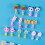 7 Pares Infantil De Acrílico Diamante Sem 4