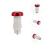 2Pcs Punho Com Led Para Guidão De Luminosa Segurança 7