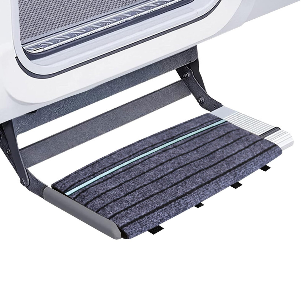 Rv Step Carpet Trailer Step Protectors Heavy Duty Waterproof Ladder Pad With Reflective Strips For Motorhome Travel 9084446527742