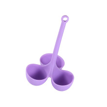 Egg Poacher Flexible Silicone Moulds For Boiling Eggs Purple-1 Non-Stick Easy Poaching Kitchen Tool