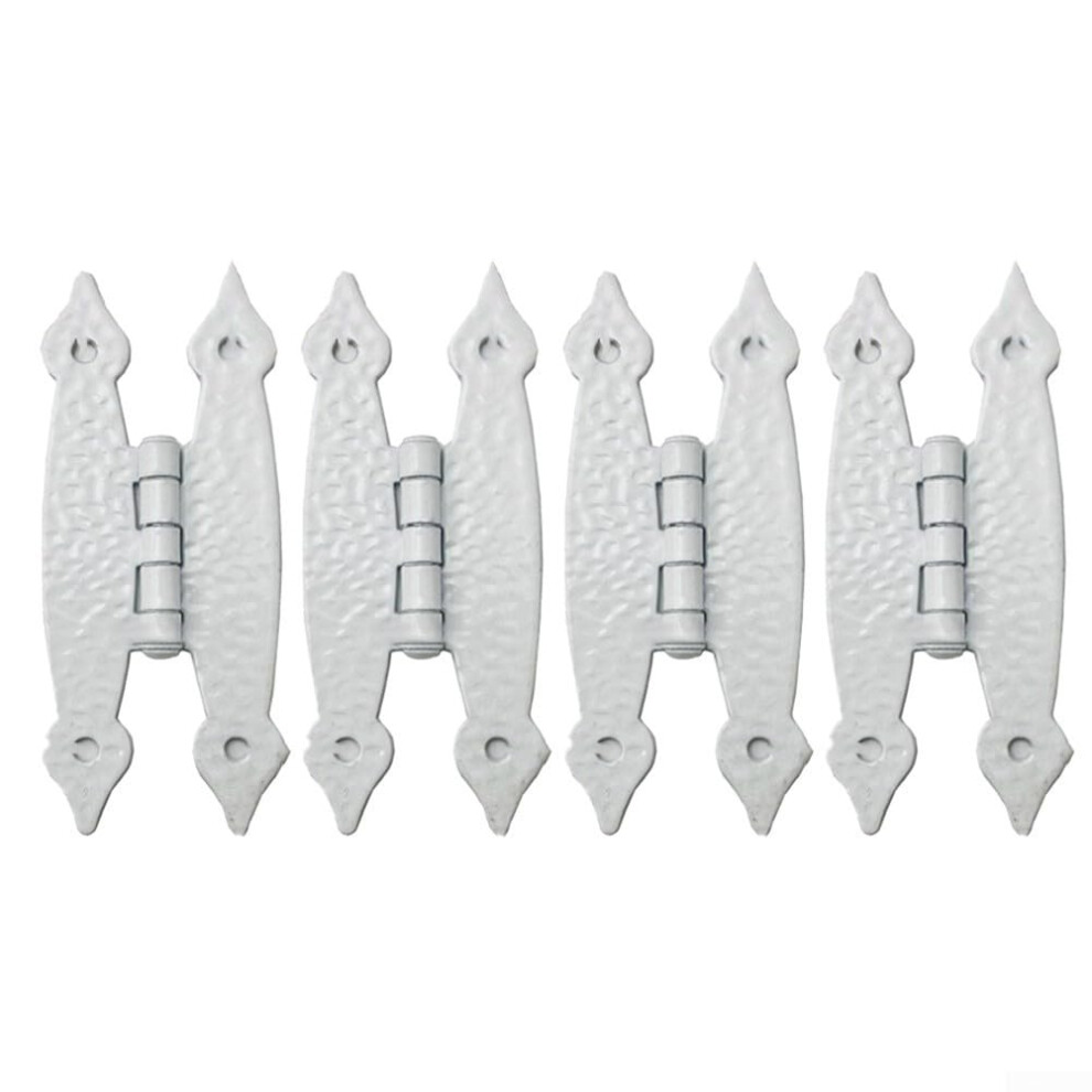 4 Pack 3.5 Inch Antique Iron H-Shaped Cabinet Hinges Butterfly Page Hinges Cast Iron Black Finish For Cabinets 9084446527797