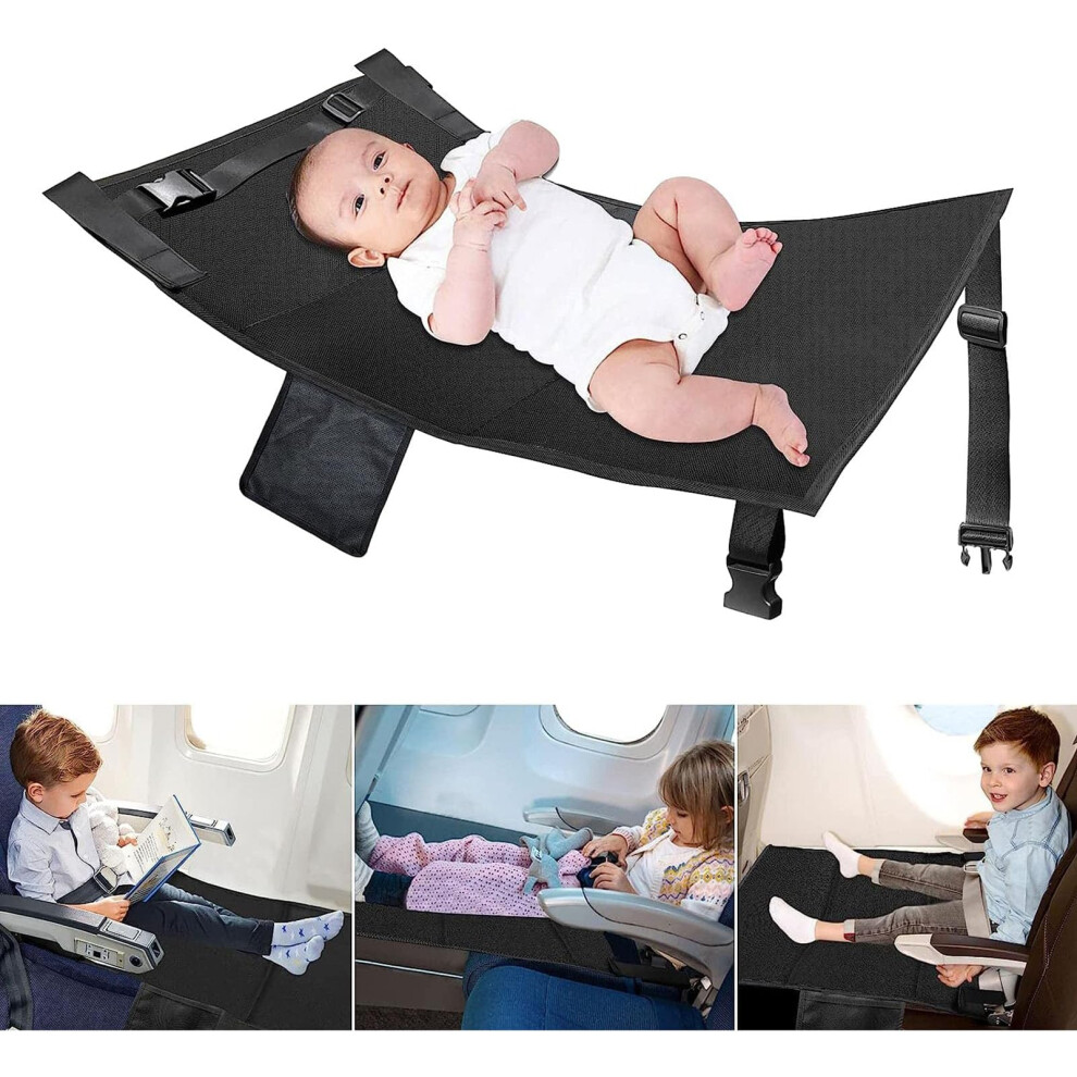 Airplane Footrest For Kids Toddler Seat Extender Foot Hammock Eye Mask Lightweight Foldable Aircraft Cushion