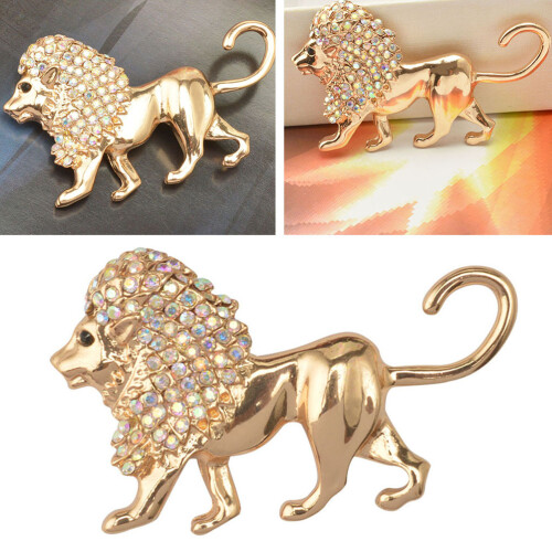 Broche Para Collar Joya Diamantes Imitación Dorado 1