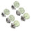6 Unidades Broches Cuello Flor Sin 5