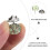 6 Unidades Broches Cuello Flor Sin 10