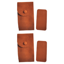 2St Compacte Travel Watch Pouch Met Fluwelen Materiaal