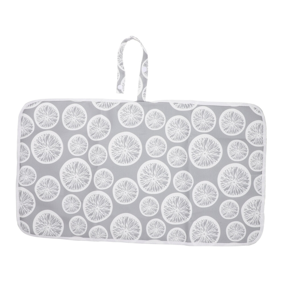 Inoomp Portable Baby Changing Pad Grey Tpu Waterproof Travel Diaper Mat