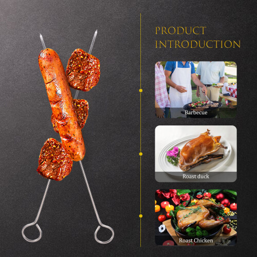 30 Unidades Brochetas De Inoxidable Para Barbacoa 2