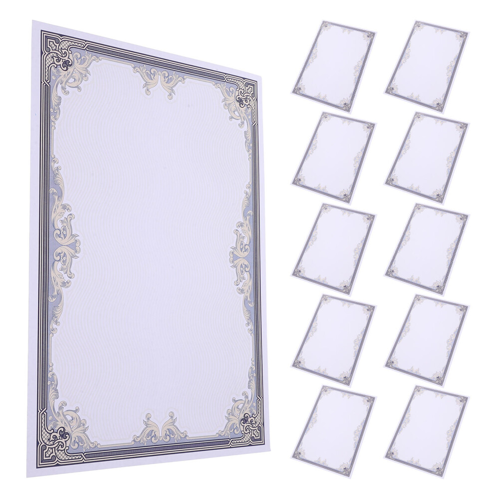 50 Arkuszy Pustego Papieru Dyplomy, WewnęTrzny Do Druku, Nadrukowy-image