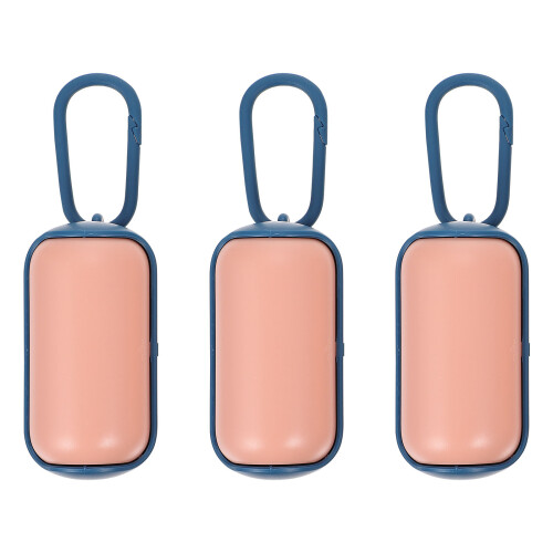 3Pcs Porta Saco De Fezes Para Cachorro Com 45Pcs Sacos
