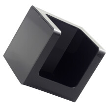 1St Modern Zwarte Tissue Box Voor Auto En Tafelgebruik