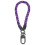 Wrist Lanyard Hand Strap Metal Purple 1set 7
