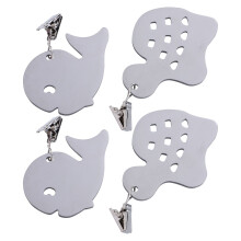 4Pcs Djurformade Anhängare Bordduksklämmor Antislir