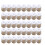 250 Pcs Justerbar Silikon Antislir Spänne För Maskrem (Vit) 10