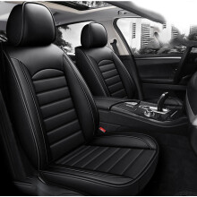 Leather Car Seat Cover Sets For Skoda Enyaq iV 80, Enyaq iV 60, Enyaq Sport iV 80, Praktik, Waterproof, Adjustable