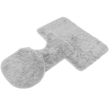 1 Set Toilettendeckel Abdeckung Plüsch Fußmatte Badezimmer