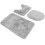 1 Set Toilettendeckel Abdeckung Plüsch Fußmatte Badezimmer 6