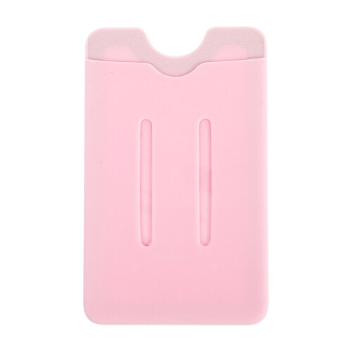 1Phonebackcardholder Siliconen Roze Telefoonhouder Kaarten