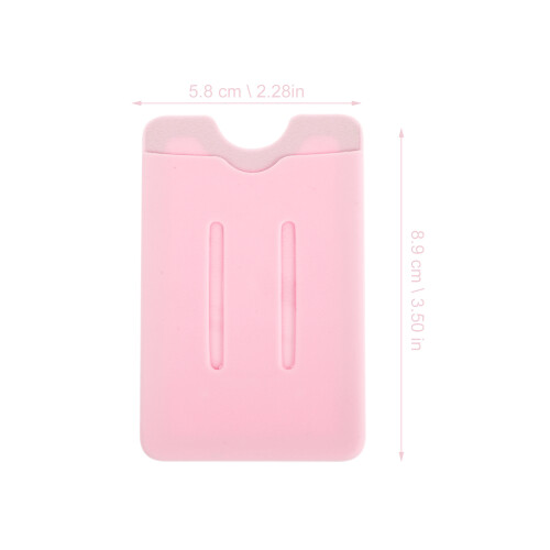 1Phonebackcardholder Siliconen Roze Telefoonhouder Kaarten 1