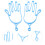 2St PP Golfs Handschoenhouder Draagbare Handschoendroger 5