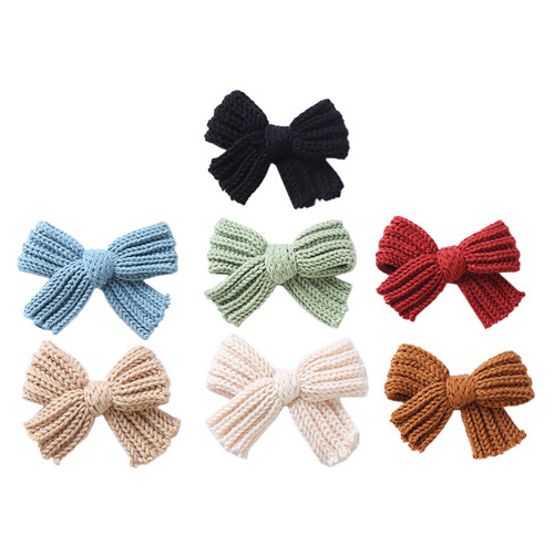 7St Wol Strik Haarspeld Kind Modieus Comfortabel Accessoire