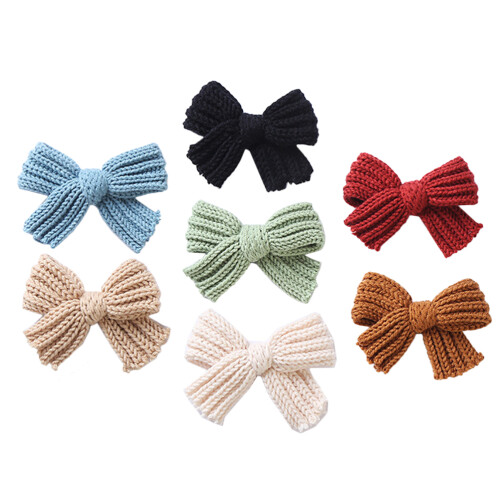 7St Wol Strik Haarspeld Kind Modieus Comfortabel Accessoire 2