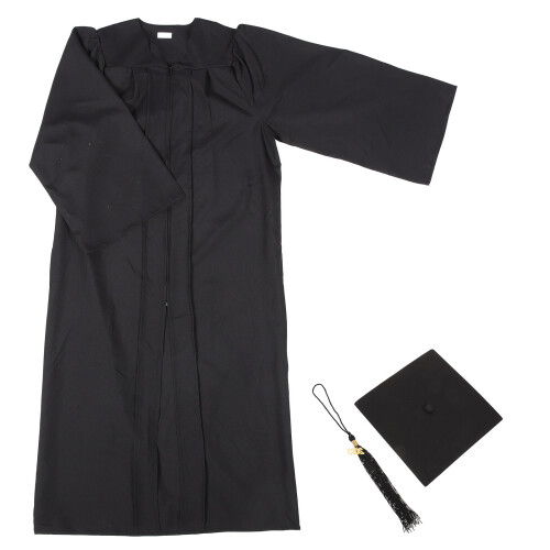 1Set Robe De Diplômation Chapeau Trencher Costume