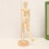 4 Pezzi Legno 3D Marionetta Con Decorazioni 4