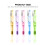 5Pièces Stylos Souples Plume Nylon Plastique Multicolores 2
