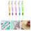 5Pièces Stylos Souples Plume Nylon Plastique Multicolores 6