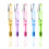 5Pièces Stylos Souples Plume Nylon Plastique Multicolores 10
