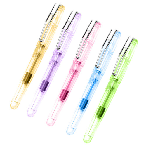 5Pièces Stylos Souples Plume Nylon Plastique Multicolores 2