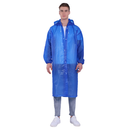 Capa De Chuva Reutilizável Eva Com Capuz E