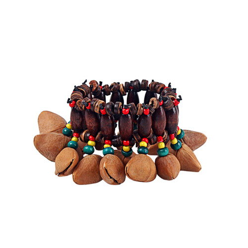 Nut Shell Pulseira Mão Chimes Instrumento Percussão Orquestral
