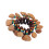 Nut Shell Pulseira Mão Chimes Instrumento Percussão Orquestral 11