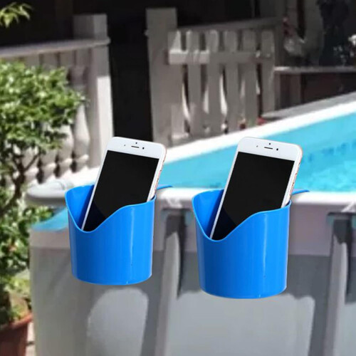 Poolside Cup Holder For Ground Pool, Storage Basket, Poolside Storage Accessories, Versatile Cup Hanger For Beverages 1
