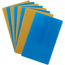 8 Pezzi Carte Visita In Metallo Sbiancate Per Sublimatica